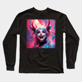 Cute Devil Girl Long Sleeve T-Shirt